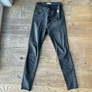 Madewell 10”High Rise Black Skinny Jean